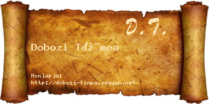 Dobozi Tímea névjegykártya